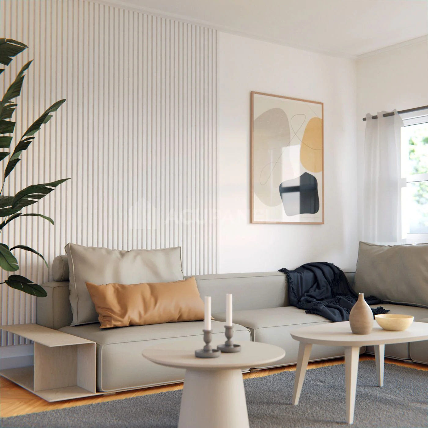 Acupanel® Contemporary White Wrapped Acoustic Wall Panels - Image 7