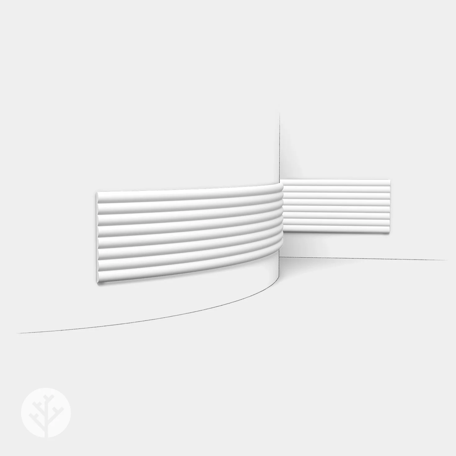 Hill 3D Paintable Wall Panels | Orac W110 - Image 3